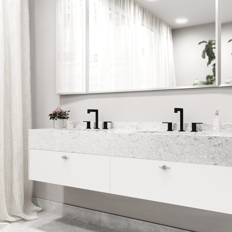 VIGO Sterling 7" H 2-Handle Widespread Bathroom Faucet