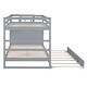 preview thumbnail 37 of 43, Full Over Full Bunk Bed with Twin Size Trundle and Staircase