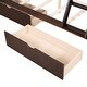 preview thumbnail 9 of 15, Artsy Twin-Over-Full Bunk Bed with Ladders and Two Storage Drawers, Maximized space, Solid Construction, Espresso