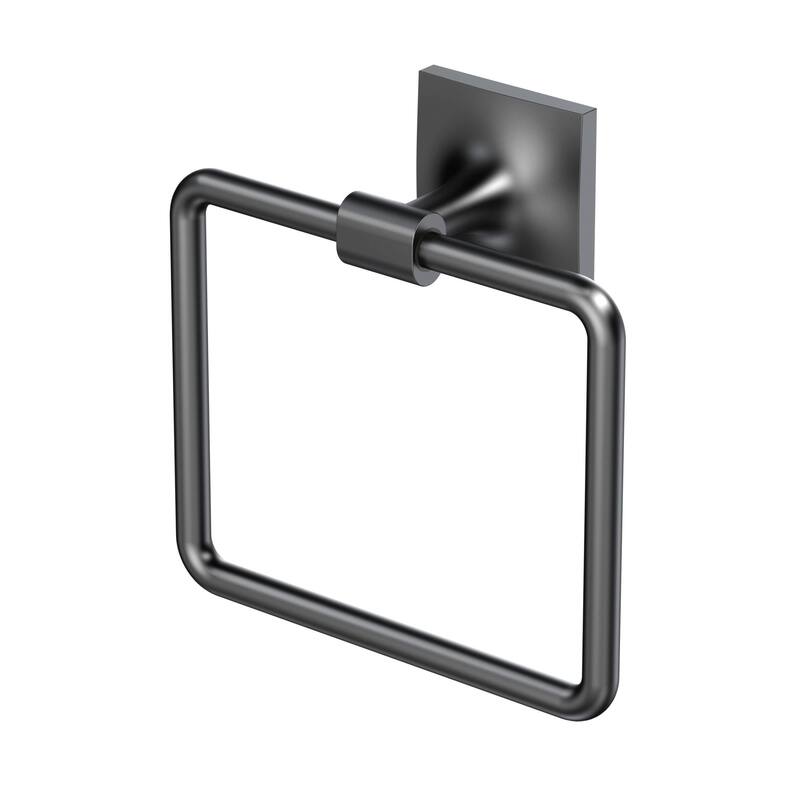 Gatco 5582 Waterline 5-7/8" Wall Mounted Towel Ring - Matte Black