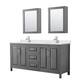 Option Dark Gray, Chrome Trim, Giotto Quartz Top