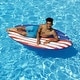 preview thumbnail 5 of 5, Inflatable Americana Surfer Swimming Pool Lounge Float - 73"