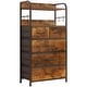 preview thumbnail 1 of 30, Dresser for Bedroom with 5 Drawers Brown