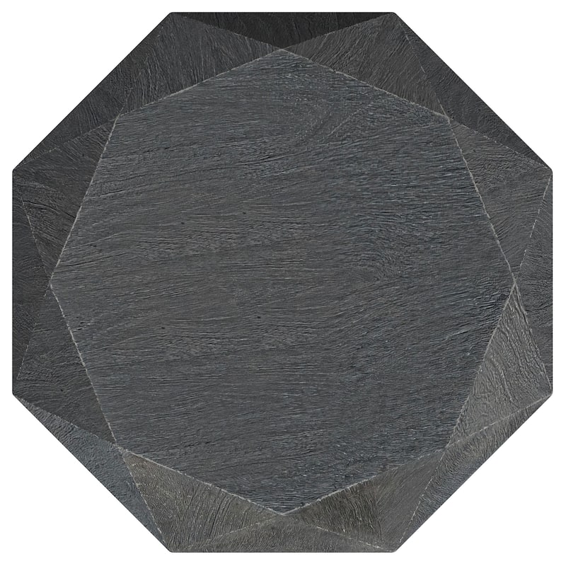 Jacinto Octagonal Solid Mango Wood Side Table