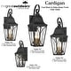 preview thumbnail 9 of 7, The Great Outdoors 73352 Cardigan 2 Light 21" Tall Outdoor Wall Sconce