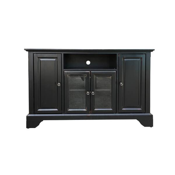 Shop Delacora Bs Bitv002 Brayson 48 Wide Wood Media Cabinet Overstock 23140098