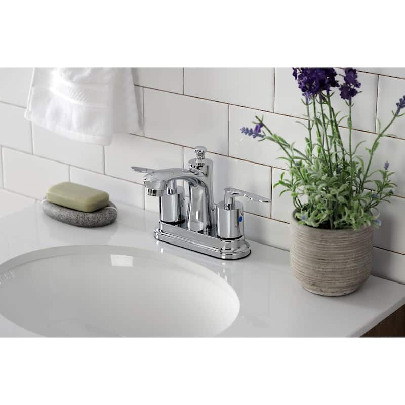 Kingston Brass Serena 1.2 GPM Centerset Bathroom Faucet with Pop-Up