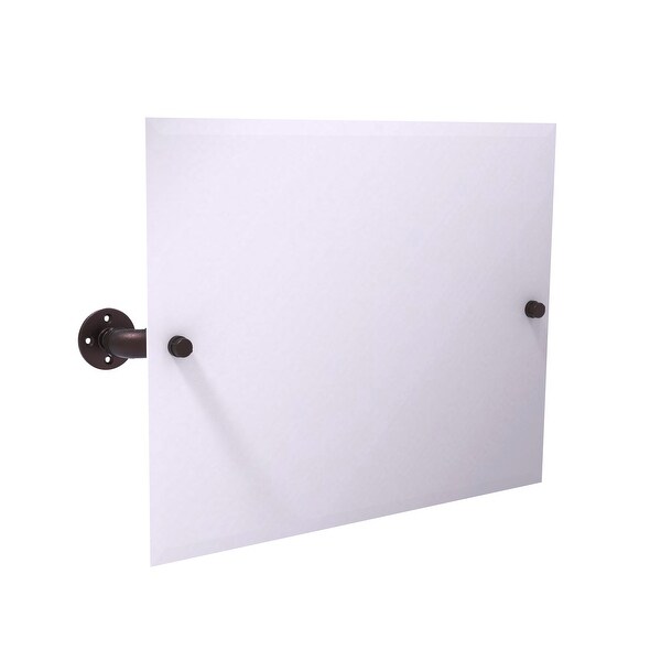 Allied Brass Pipeline Collection Landscape Rectangular Wall Mounted Tilt Mirror