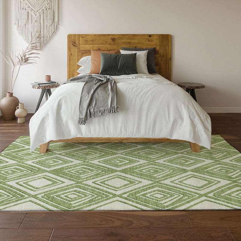 Premium Washable Super Soft Diamond Cascade Mayfield Rug
