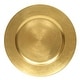 preview thumbnail 2 of 1, Gold Round Charger Plate 13" Set of 12 - 13" Dia x 0.5" H