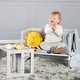 preview thumbnail 4 of 3, Roba-Kids: Country-Farmhouse: Children's Chair - Wood Gray - Reversing Stool With 3 Seat Heights, Chic Toddler & Kids Chair
