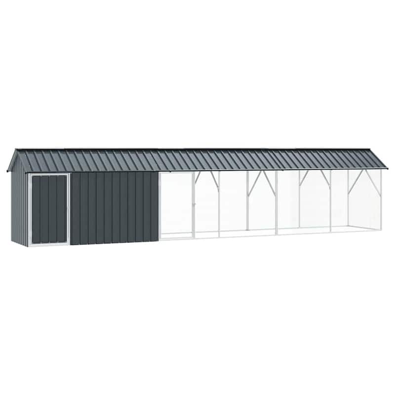 vidaXL Bird Cage Anthracite Galvanized steel