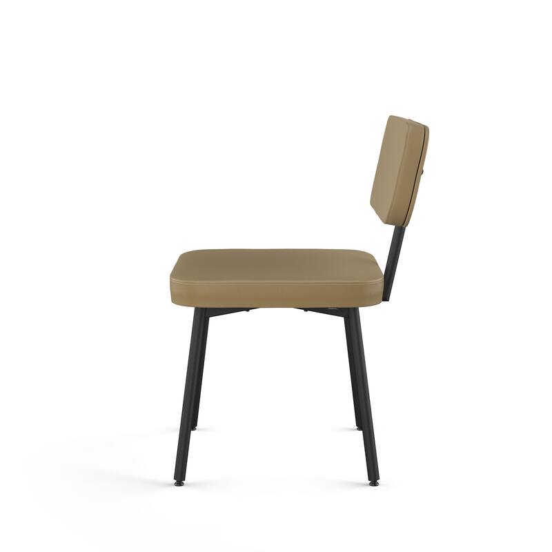 Amisco Tereza Upholstered Dining Chair with Metal Legs