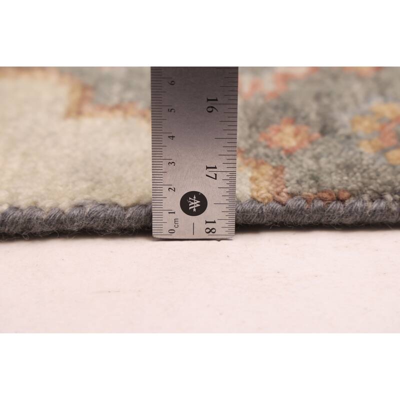 ECARPETGALLERY Hand-knotted Jules Serapi Light Grey Wool Rug - 8'3 x 9'11