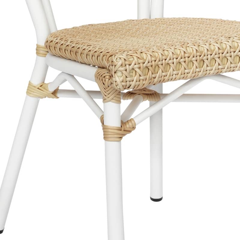Stacking Bistro Chairs with Metal Frames