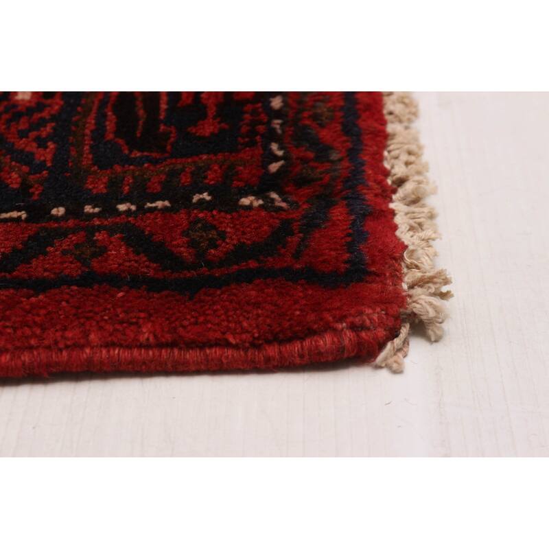 ECARPETGALLERY Hand-knotted Andelz Red Wool Rug - 4'3 x 7'3