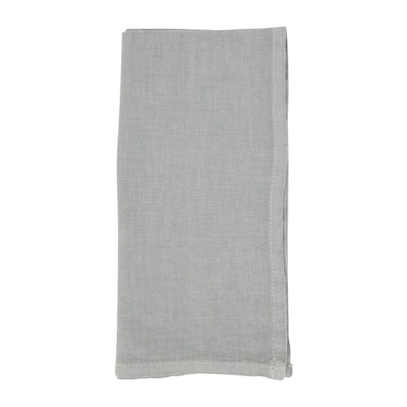 Luxe Linen Table Napkin (Set of 4) - Set of 4 - Grey.