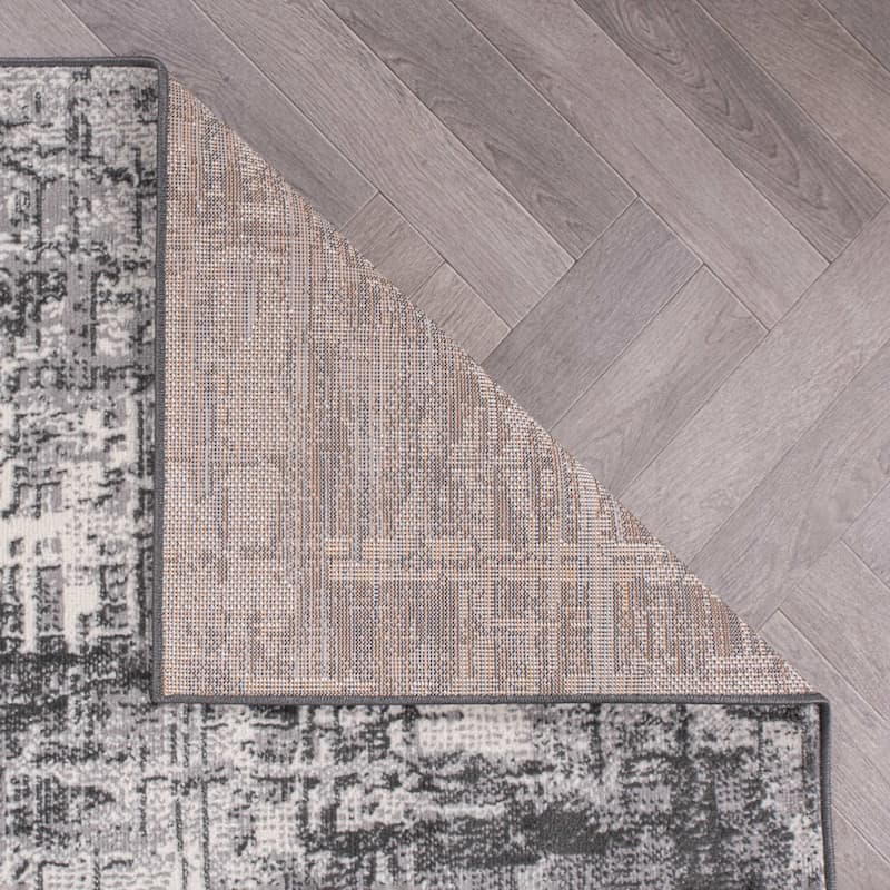 World Rug Gallery Distressed Abstract Area Rug