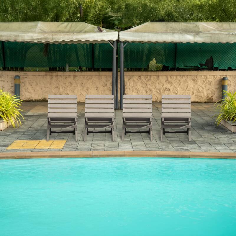 Versailles Fully Assembed All-Weather HDPE Outdoor Folding Patio Chair