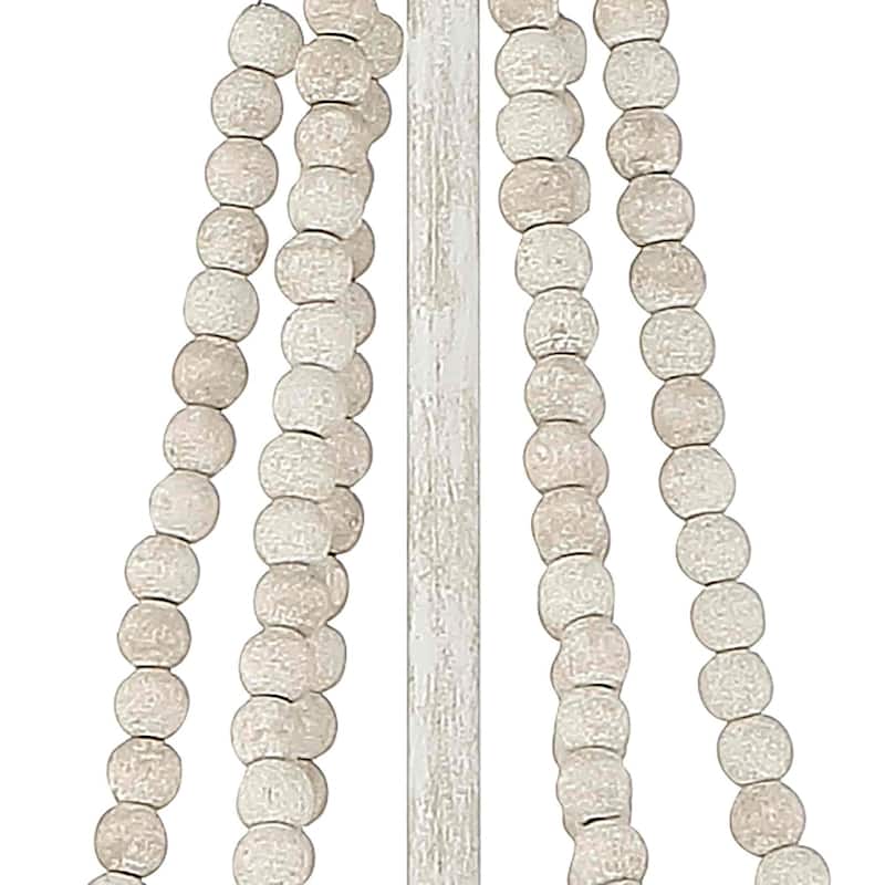 Cauhu 6-light Farmhouse Coastal Beaded Chandelier for Entryway - 20'' D