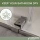 preview thumbnail 14 of 16, ABRUZZO Eddi Clear Adjustable Frameless Sliding Shower Door