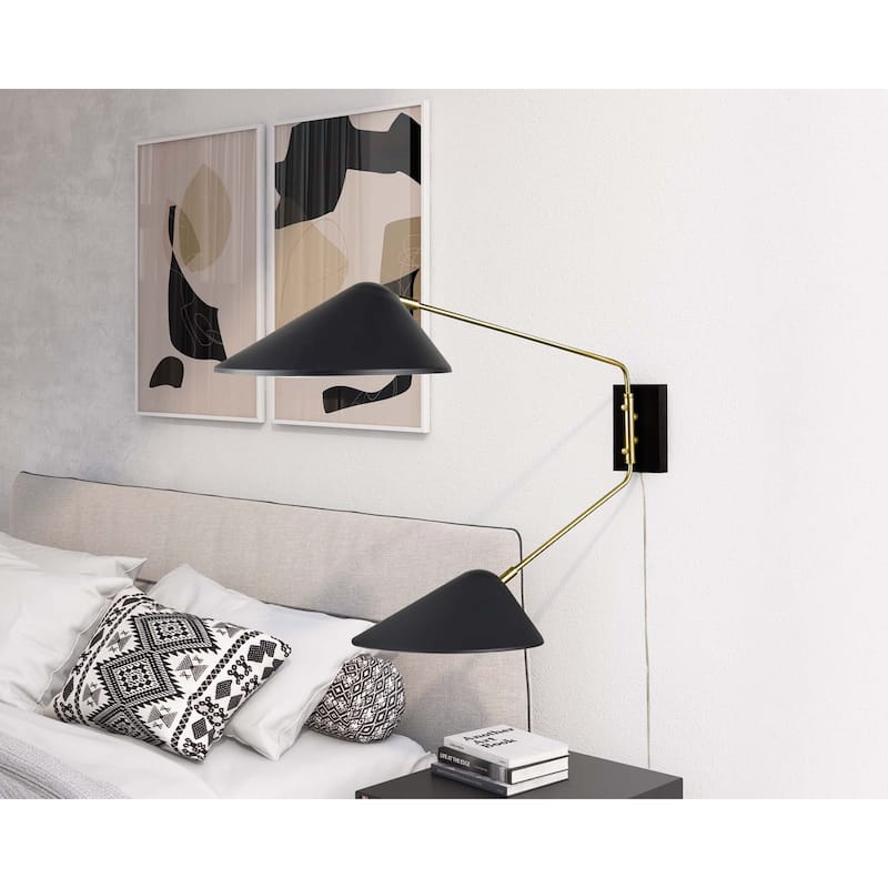Journey 2-Light Swing Arm Wall Sconce
