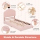 preview thumbnail 6 of 8, Costway Kids Twin Platform Bed Frame Upholstered Twin Size Bed with