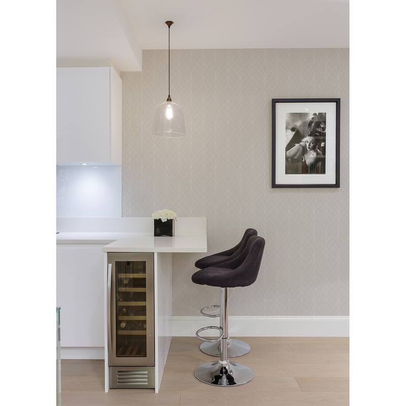 Advantage Hartley Mauve Geo Wallpaper