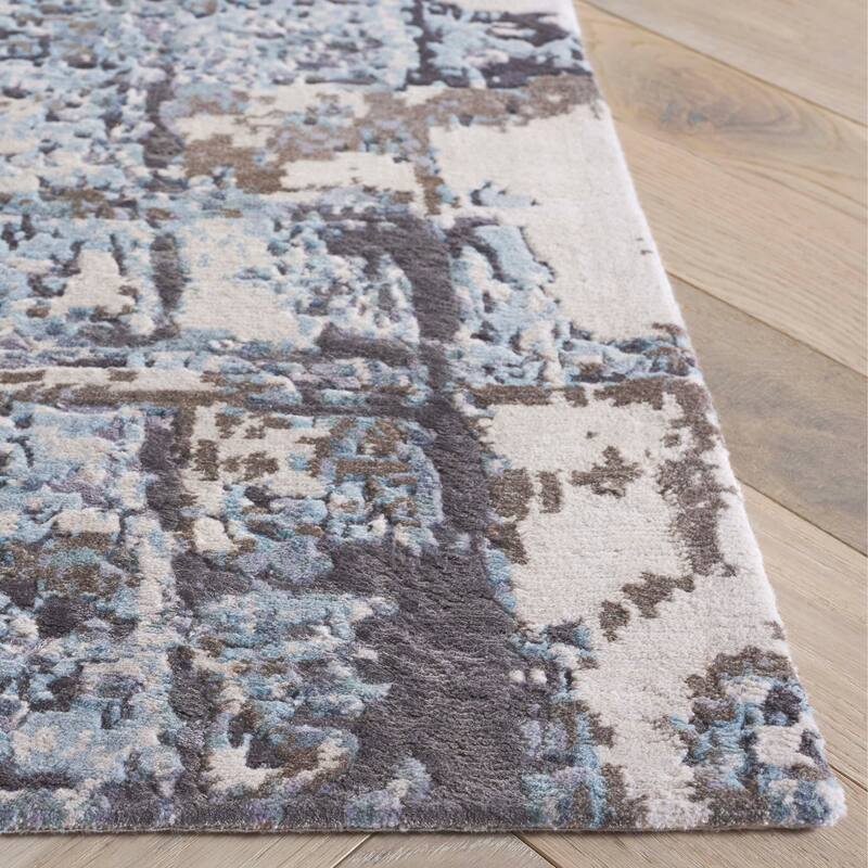 SAFAVIEH Hand-Knotted Centennial Gislene Modern Abstract Silk & Wool