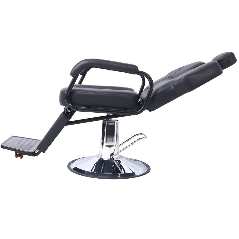 Artist hand Hair Barber Chair,Heavy Duty Hydraulic Spa Furniture Shampoo Reclining Extra Wider Seat Beauty Hair Salon Equipment