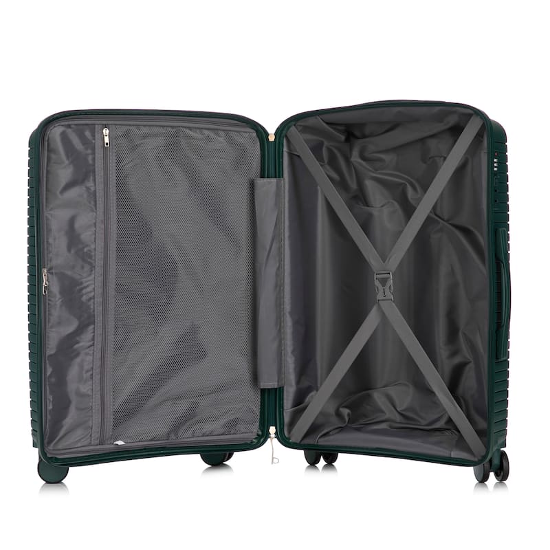 20/24/28" PP Material 3 Piece Carry on Luggage Sets w/Spinner Wheels