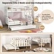preview thumbnail 17 of 18, Costway Twin Over Full Bunk Bed with Trundle Ladder Safety Guardrails - See Details