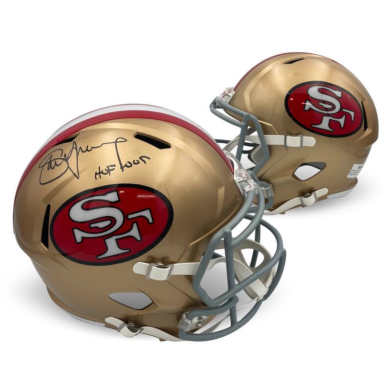 Steve Young Autographed San Francisco 49ers Signed Football Full Size Replica Helmet Hall of Fame HOF 2005 Radtke Sports COA