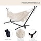 preview thumbnail 9 of 86, Double Cotton Hammock with Space Saving Steel Stand