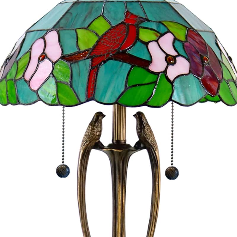 Benezia Birds Tiffany Table Lamp