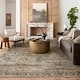 preview thumbnail 1 of 13, Alexander Home Isabelle Olive Tone Oriental Pattern Printed Area Rug 2' x 5'