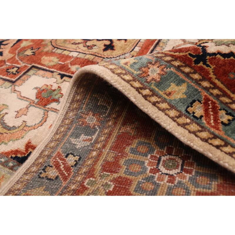 ECARPETGALLERY Hand-knotted Jules Sultane Ivory Wool Rug - 8'10 x 11'11