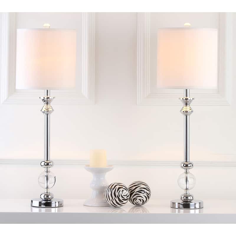 SAFAVIEH Lighting Cherise 31-inch Crystal Crystal Candlestick Lamp (Set of 2) - 10" x 10" x 31" - 10Wx10Dx31H