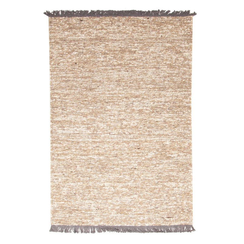ECARPETGALLERY Braid weave Sienna Tan Wool Rug - 5'0 x 7'6