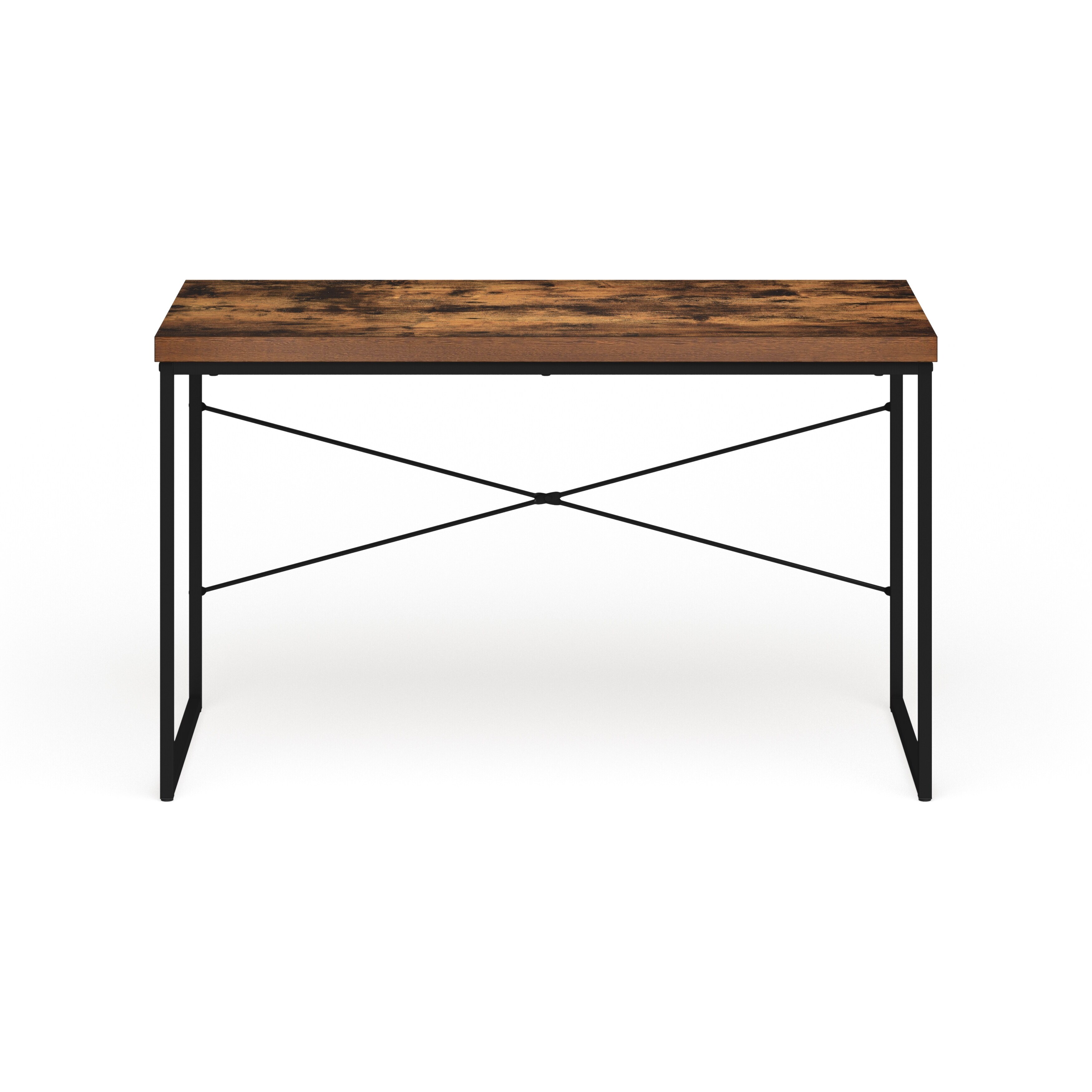 Carbon loft kehlmann black metal and wood desk new arrivals