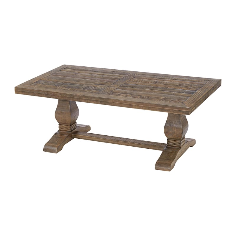 Napa 50" Solid Wood Pedestal Coffee Table