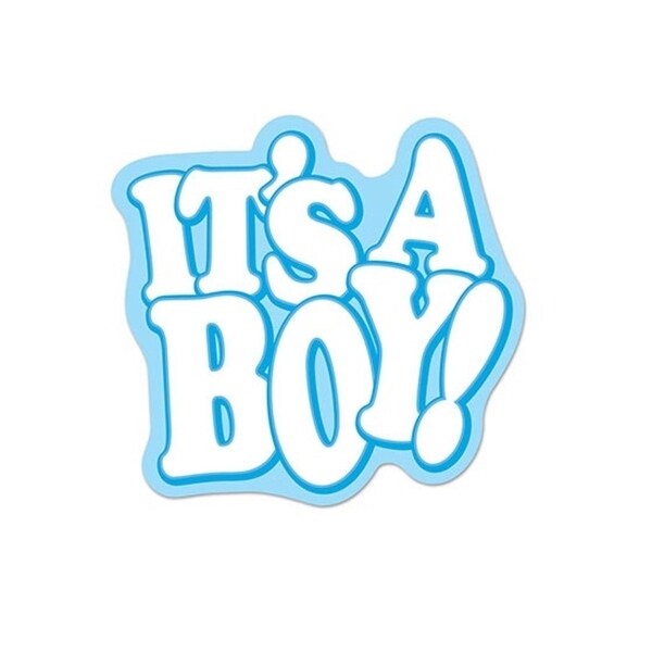 Shop Pack Of 12 It S A Boy Sky Blue And White Baby Shower Cutout