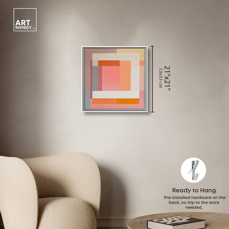 Minimal Color Blocks I Canvas by Art Remedy