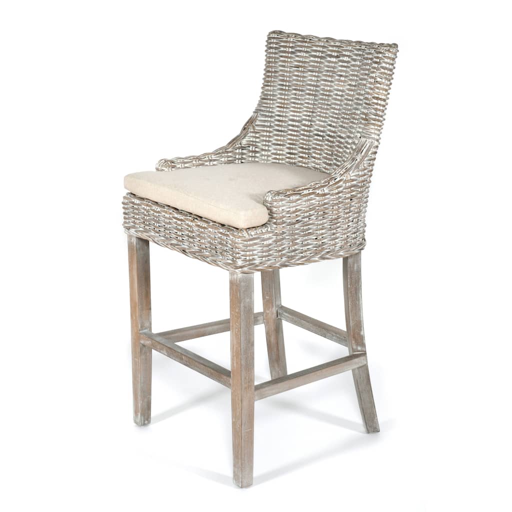 Alfresco Bar Stool Kuba Weave Savannah Wash