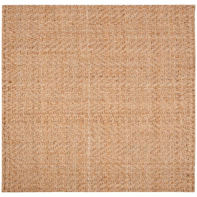 SAFAVIEH Handmade Natural Fiber Kaat Jute Rug - 6' Square - Natural