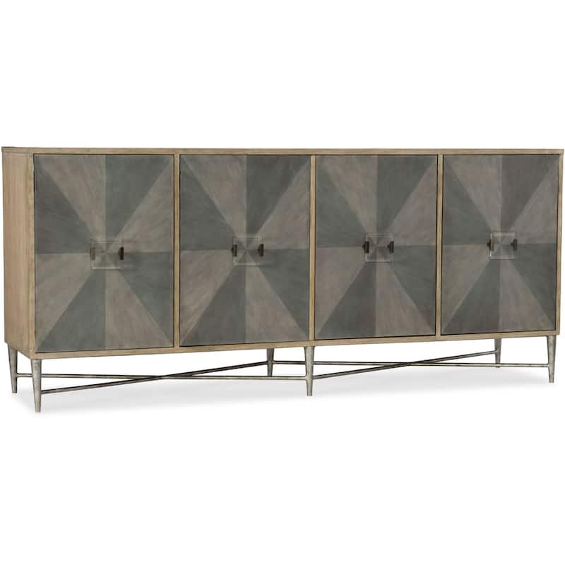 Hooker Furniture Zola 86" Wide Contemporary Credenza Sideboard/Buffet - Contrast Gray