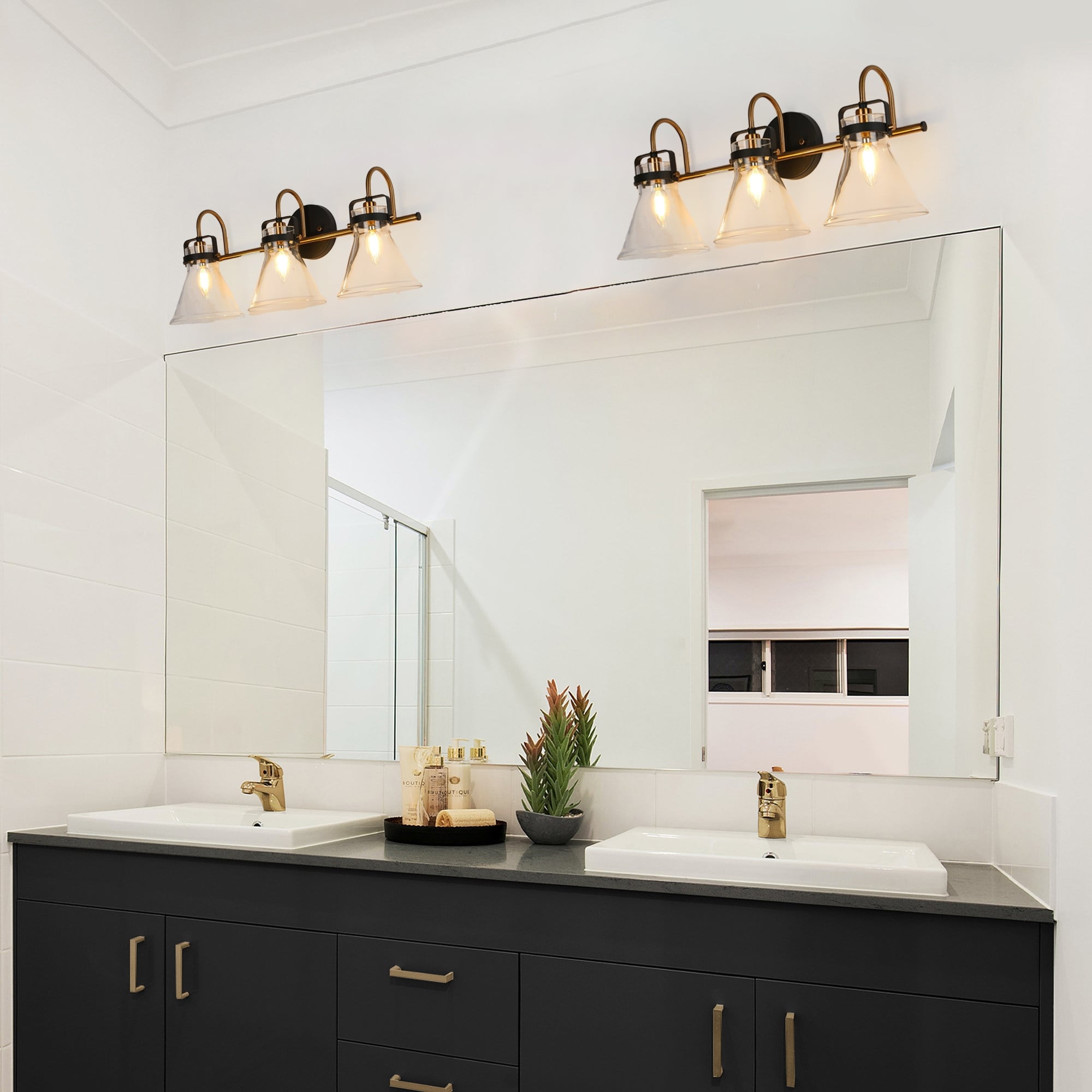 Mutch Modern Farmhouse 3-light Bathroom Vanity Light