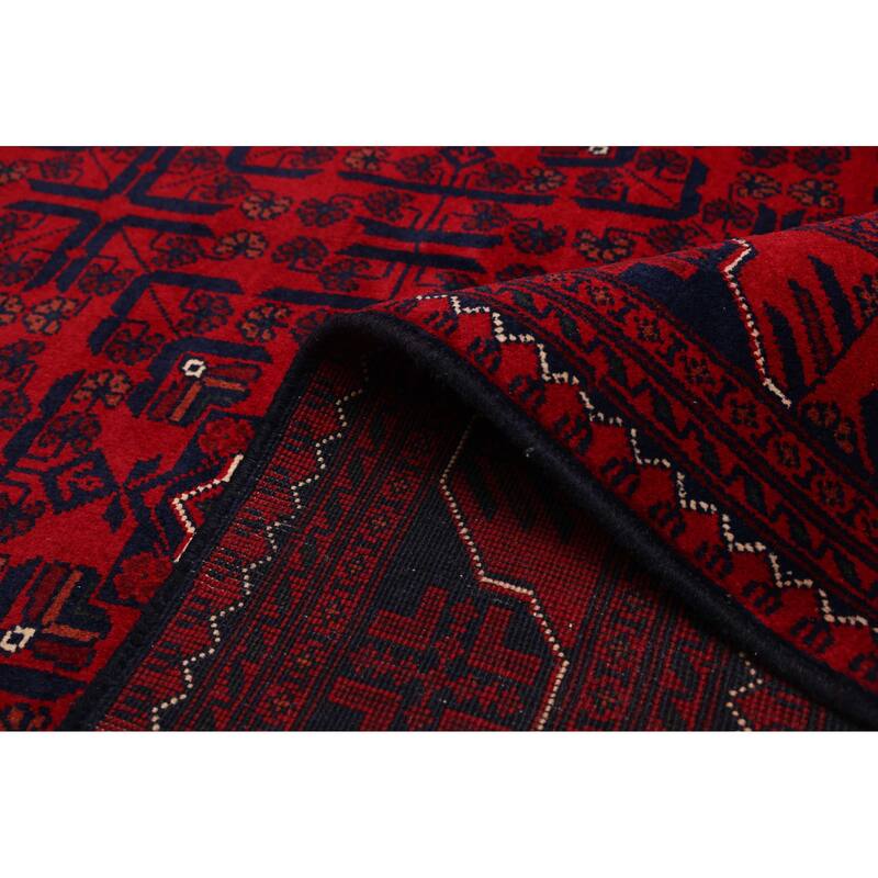 ECARPETGALLERY Hand-knotted Finest Khal Mohammadi Red Wool Rug - 4'4 x 7'2