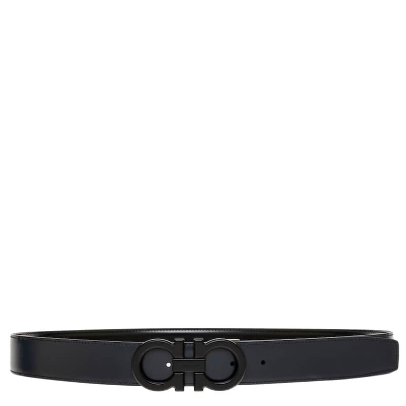 Ferragamo Men's Reversible Gancini Belt 1.3" Wide