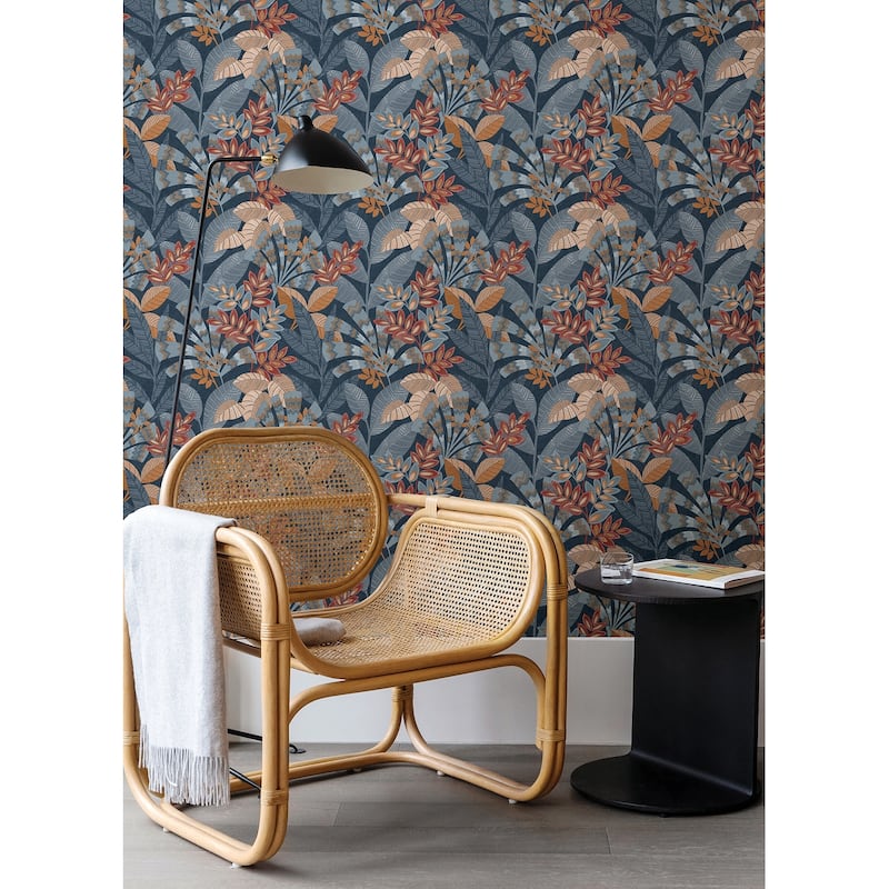 Yara Blue Peel and Stick Wallpaper